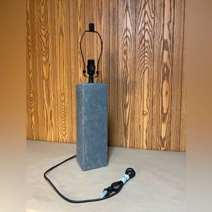 Studio McGee Square Table Lamp with Tapered Shade Black